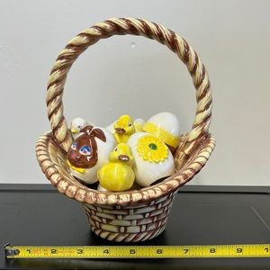 Vintage ceramic Easter basket